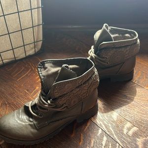 Army green boots
